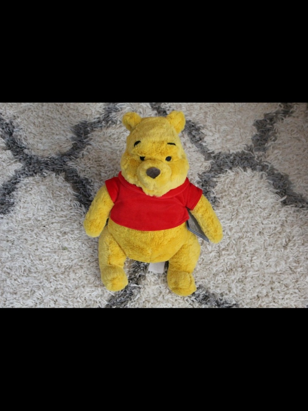 Winnie the Pooh Plush Toy - Yellow with Red Shirt